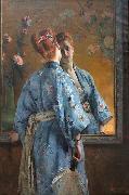 Alfred Stevens The Japanese Parisian. china oil painting artist